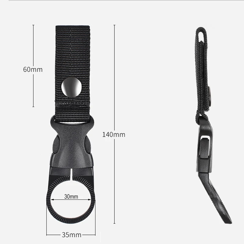 14/2/1pcs Portable Webbing Buckle Hook Water Bottle Clip Durable Nylon With Safety Multi-Color Buckle For Camping Hunting Sports