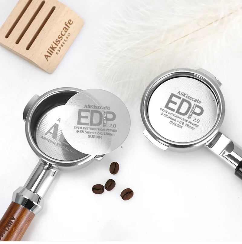 Alikisscafe Coffee Puck Screen Magnetic Espresso Filter 49.5mm 51mm 53.5mm 57.3mm 58.5mm Barista Portafilter Accessories Tools