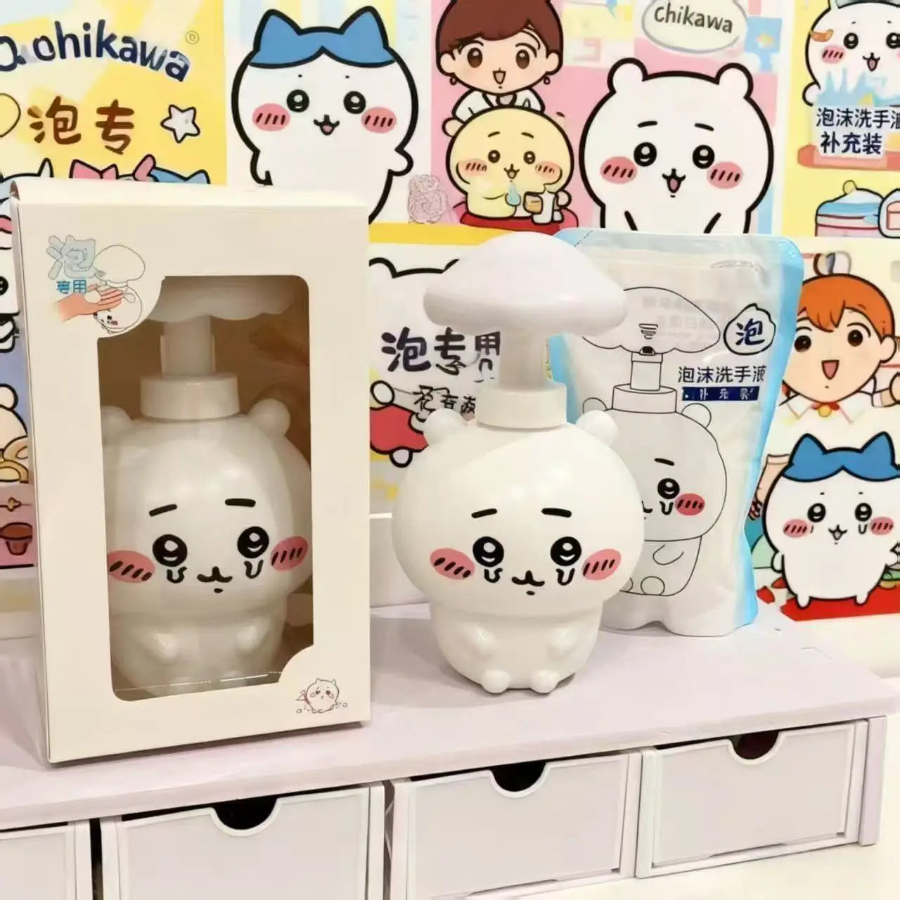 Jiyi Mushroom Shaped Portable Travel Bottles Cute Hand Sanitizer Shower Gel Dispenser Refillable Empty Containers for Home Bathr