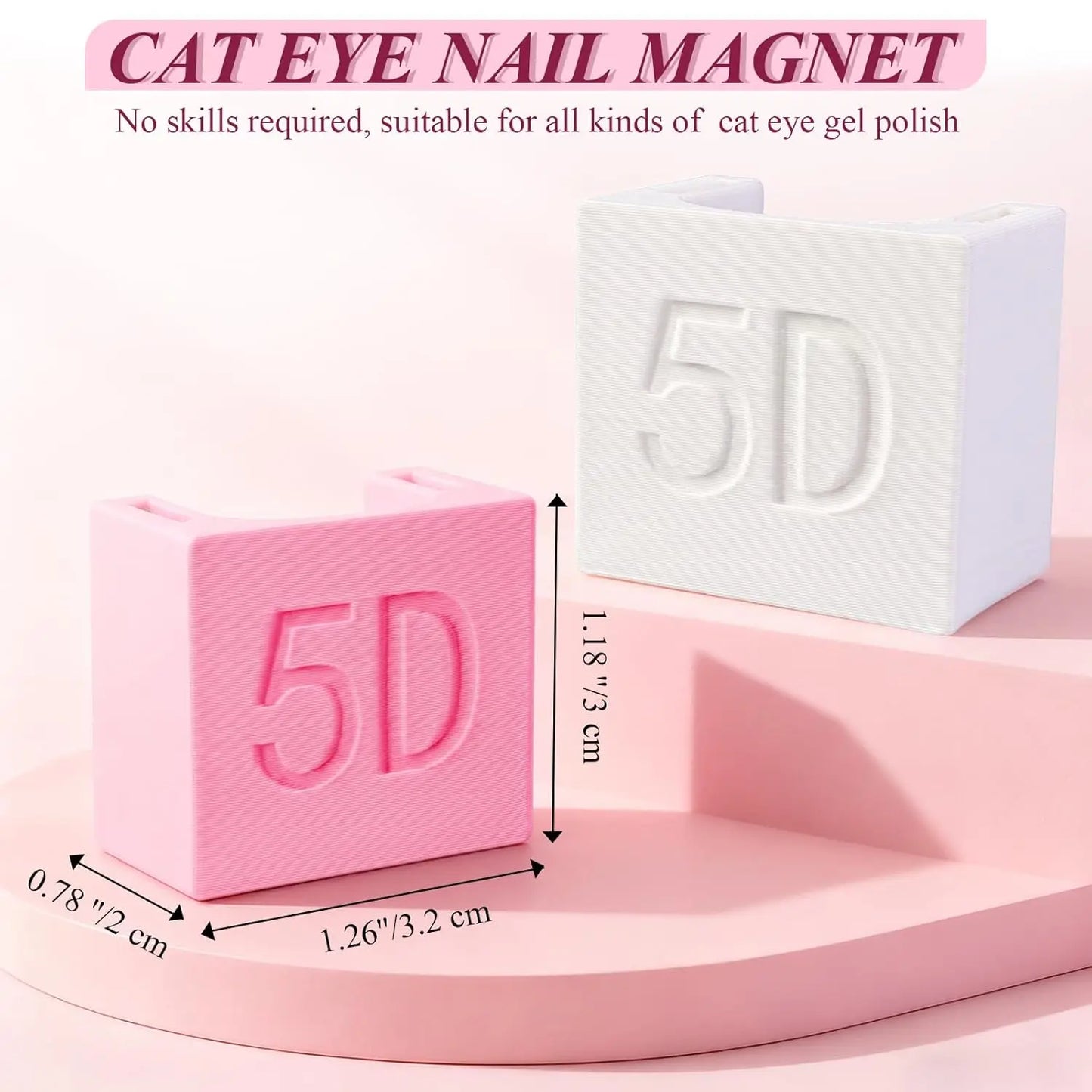 Cat Eye Magnet Tool Nail Art Magnet Stick for DIY Magnetic Cat Eye Gel Special Velvet 5D Nail DIY Tool French Nail UV Magnetic