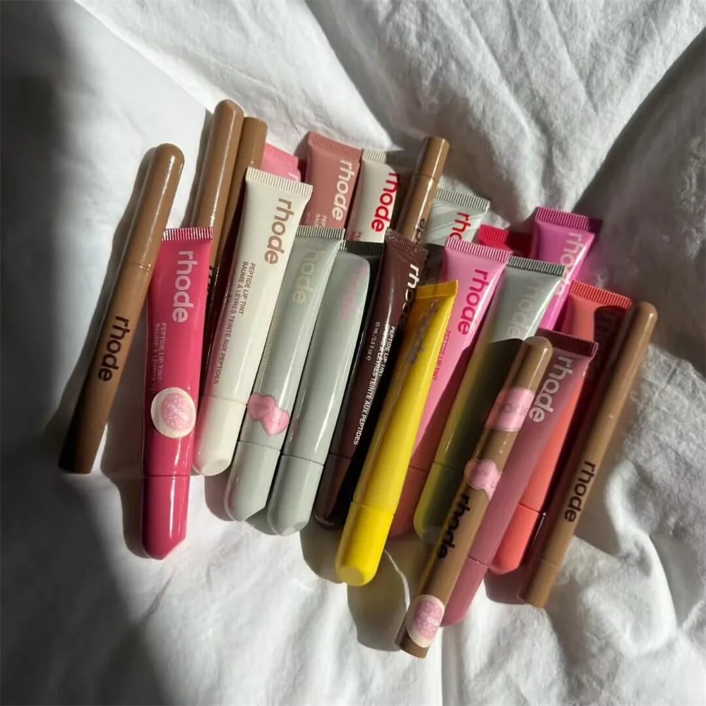 Rhode New Limited Pretzel Sweet Pea Banana Moisturizing Lip Gloss Face Cream Glazing Bubble Moisture Balm Lip Plumping Gloss Oil