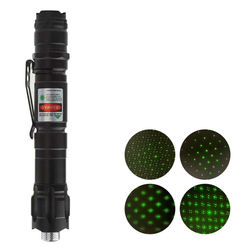 (Do not provide batteries)Green Laser Pointer 5 pcs Cap Teaching Tool Pet Automatic Cat Toys Laser Focus Adjustable Lazer Pen