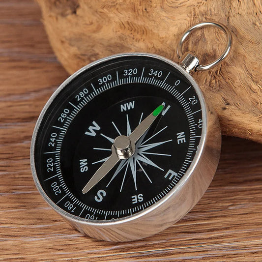 Portable G44 Key Buckle Waterproof Rustproof Aluminum Alloy Navigation Compass for Outdoor Hiking Camping