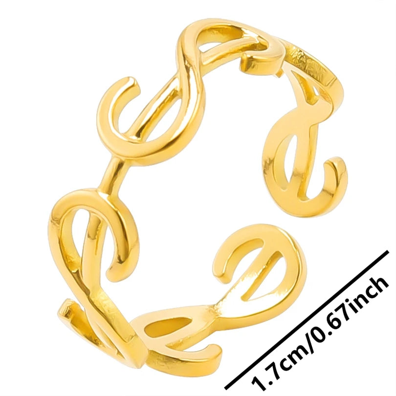 6pcs/lot Wholesale Various Chunky Rings Real Gold Plated Love Abstract DIY Shell Star Sun Bat Shaped Rings Women Jewelry Gifts