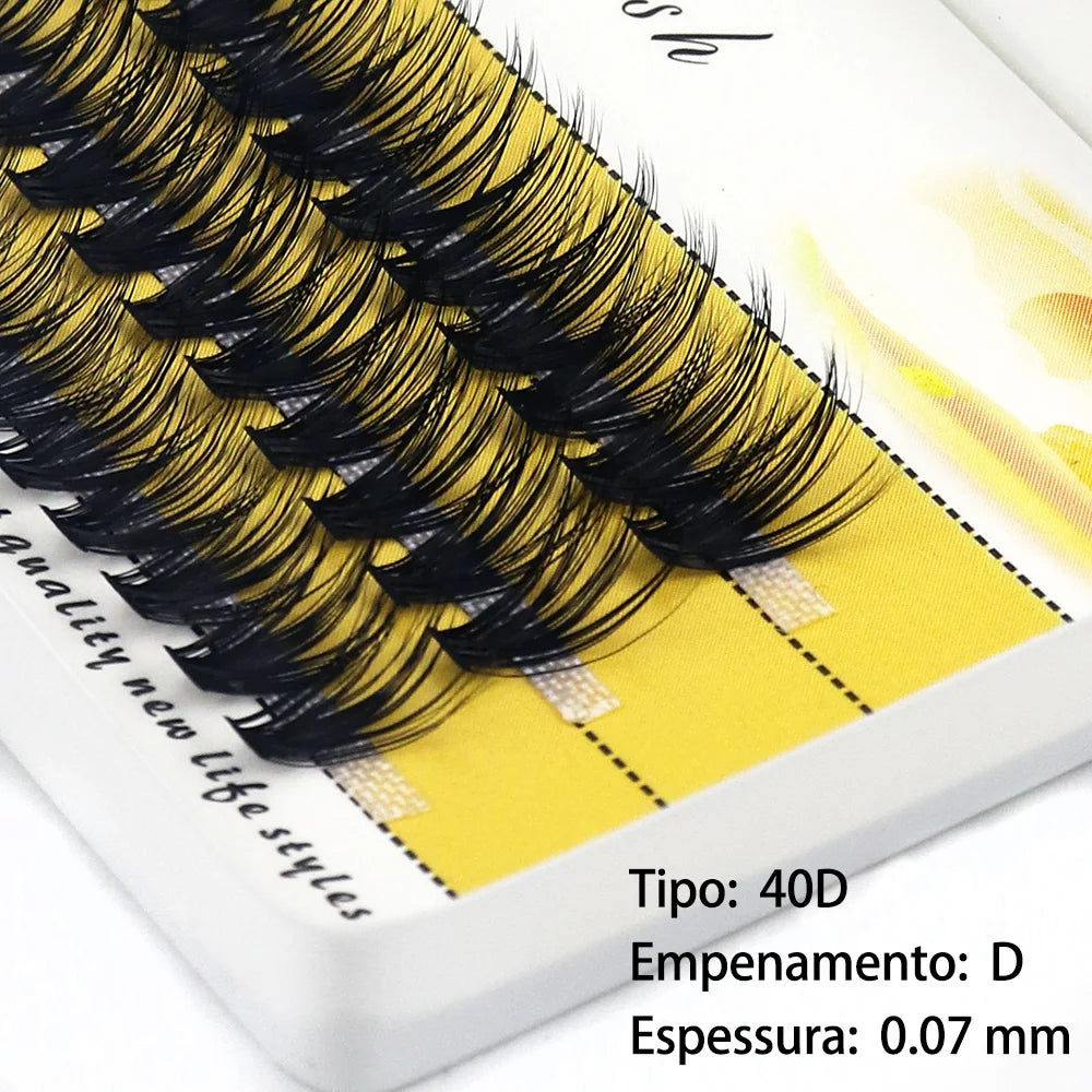 40/30/20D Cluster Mink Eyelashes Natural Eyelash Extension 1 Box/60 Bunches Indiviual Bunches Soft Box Makeup Lashes Wholesale