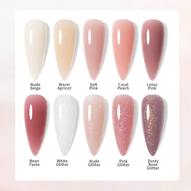 UR SUGAR 150g Soft Pink Quick Builder Nail Gel 6 IN 1 Acrygel For Nails Extension Constuction Self Leveling Soak Off UV LED Gel