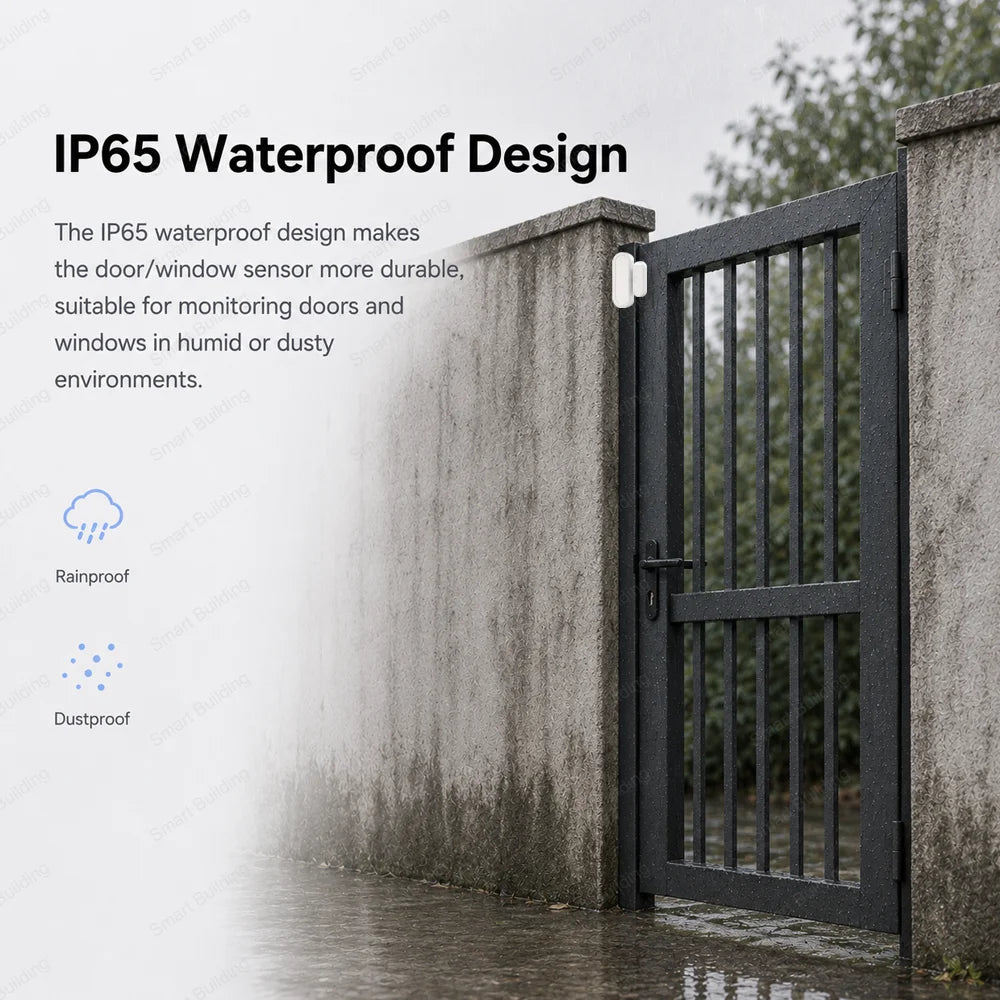 Zigbee 3.0 Door Window Sensor Zigbee Gateway Required Smart Home Work with Alexa ZHA Zigbee2mqtt