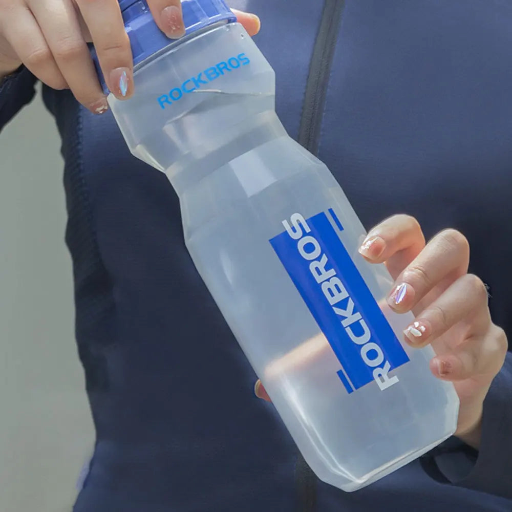 ROCKBROS Bicycle Water Bottle Cycling Water Bottle Cage 750ML Portable Kettle Sports Flask Holder Bike Running Climbing Cup