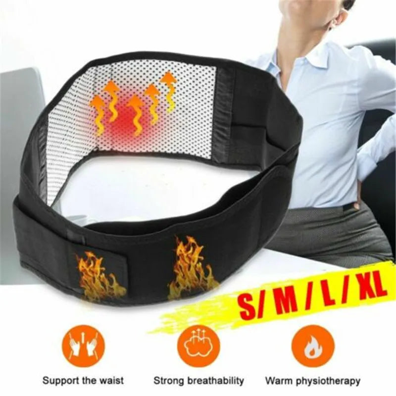Adjustable Waist Support Self Heating Magnetic Therapy Waist Support Belt Lumbar Brace Massage Band Waist Posture Pain Relief