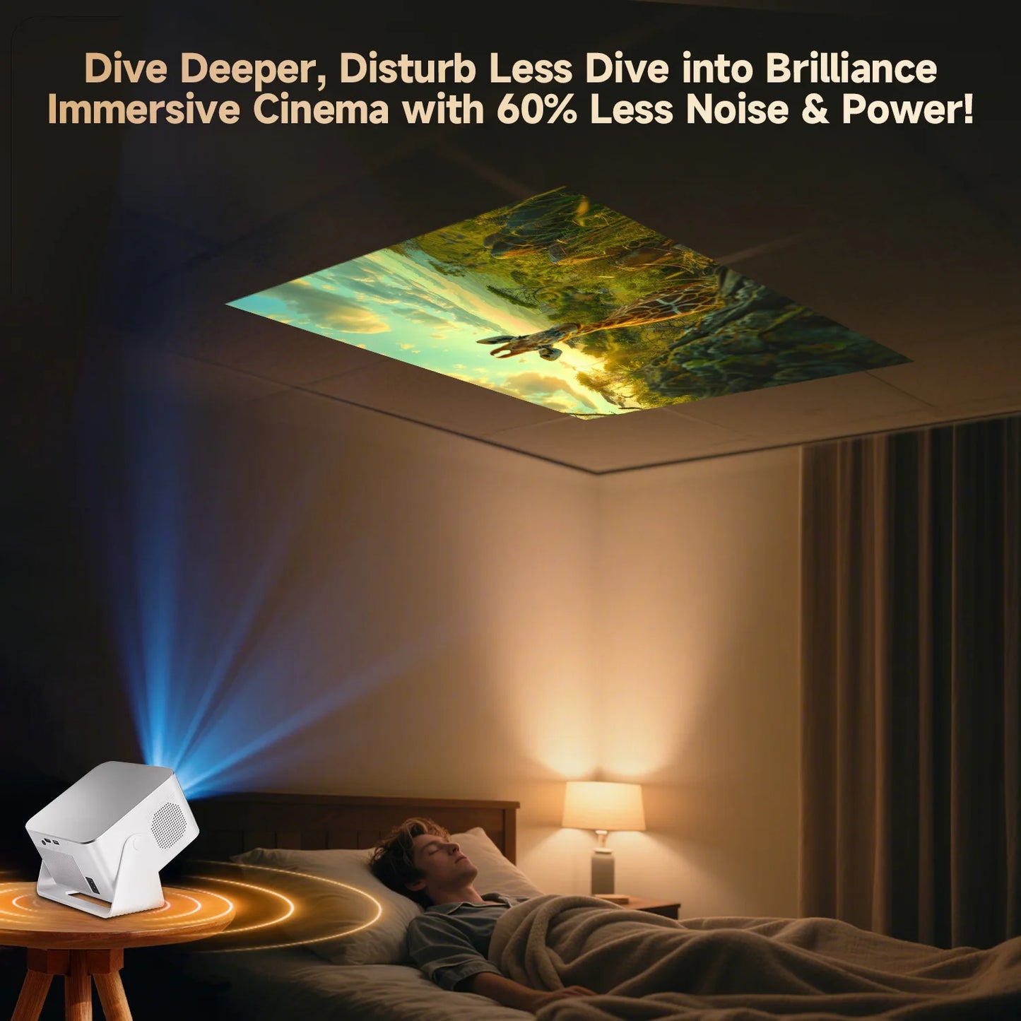 Magcubic Android 14 900ANSI Projector Auto Focus Native 1080P Support 8K With Wifi6 BT5.4 Portable Movie Outdoor HY350Max