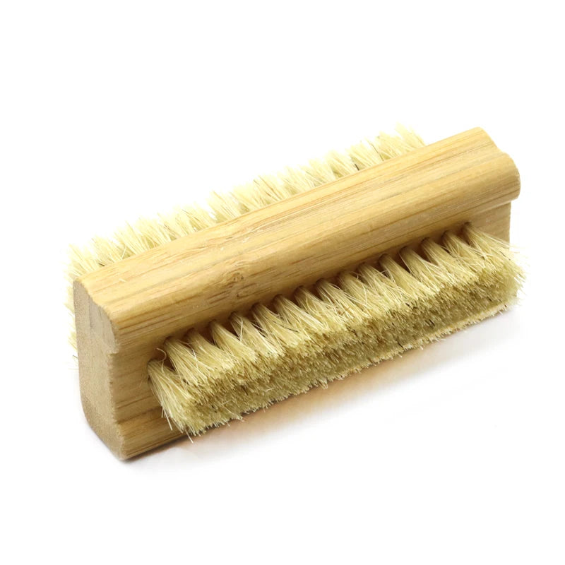 Double-sided Nail Brush Manicure Pedicure Wood Handle Soft Remove Dust Nail Cleaning Brush For Nail Care Scrubbing Tools