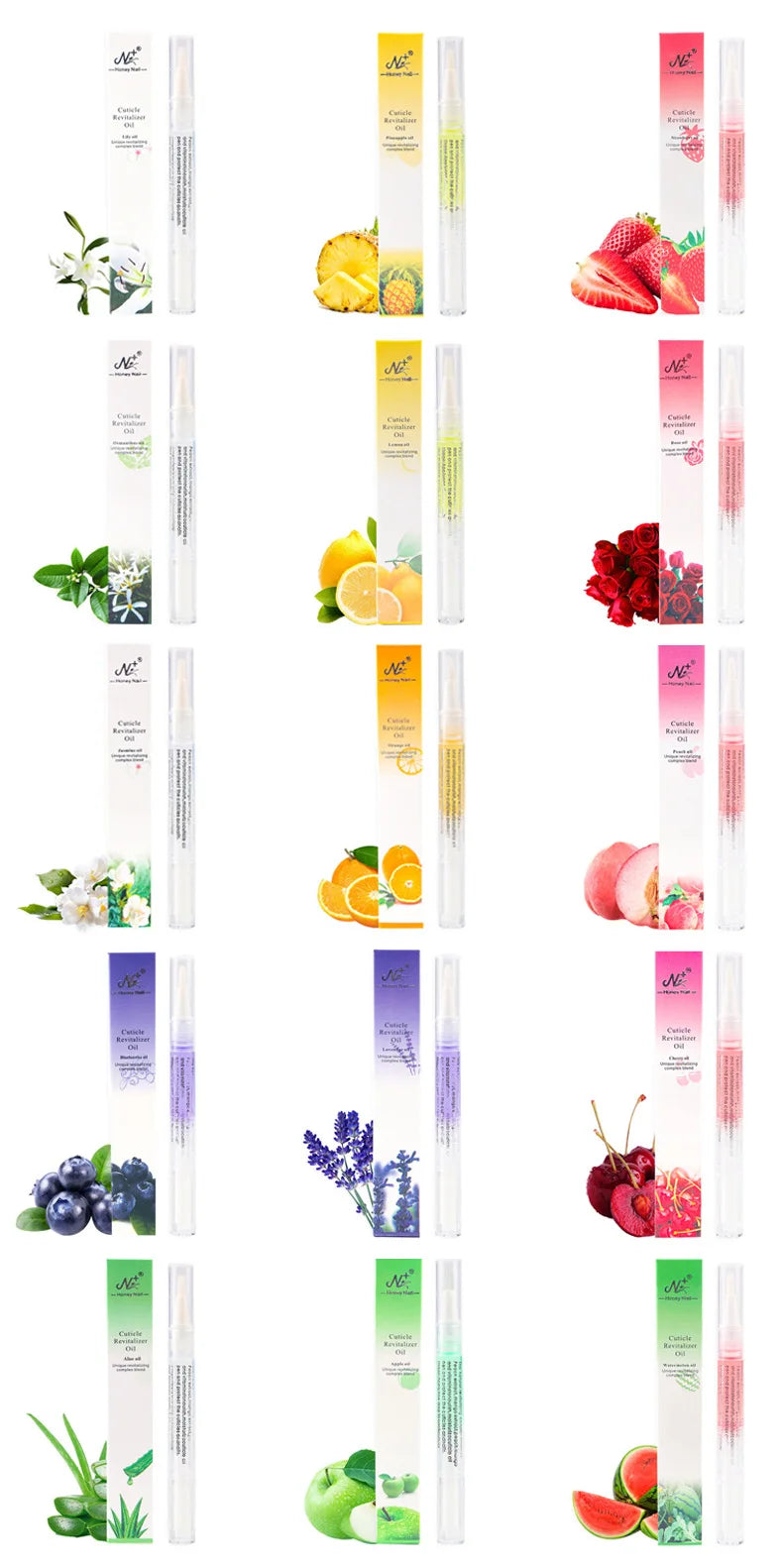 40pcs 큐티클오일 Cuticle Oil Nail Care Nutrition Oil Pen Nails Repair Hand Cuticle Manicure Treatment Nail Care Product Set
