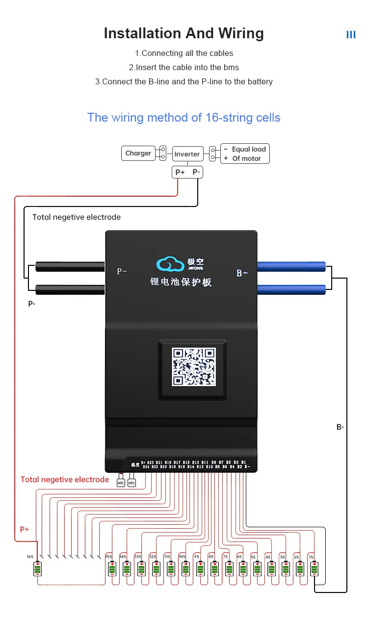 JK BMS 60A 100A 150A 200A 300A Active Balance Bms 4S 8S 16S 20S 24S JIKONG Smart Bms 12V 24V 48V 72V Lifepo4 Li-Ion Lto Battery