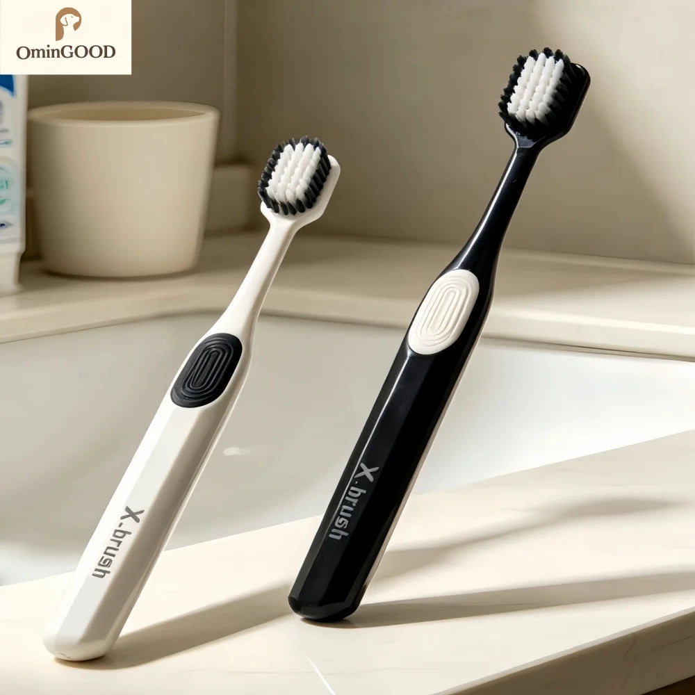 2-12PCS Soft Toothbrush Deep Cleaning Oral Hygiene Silicone Bristles Toothbrush Gentle For Gums Ultra Fine Adult Dental Brush