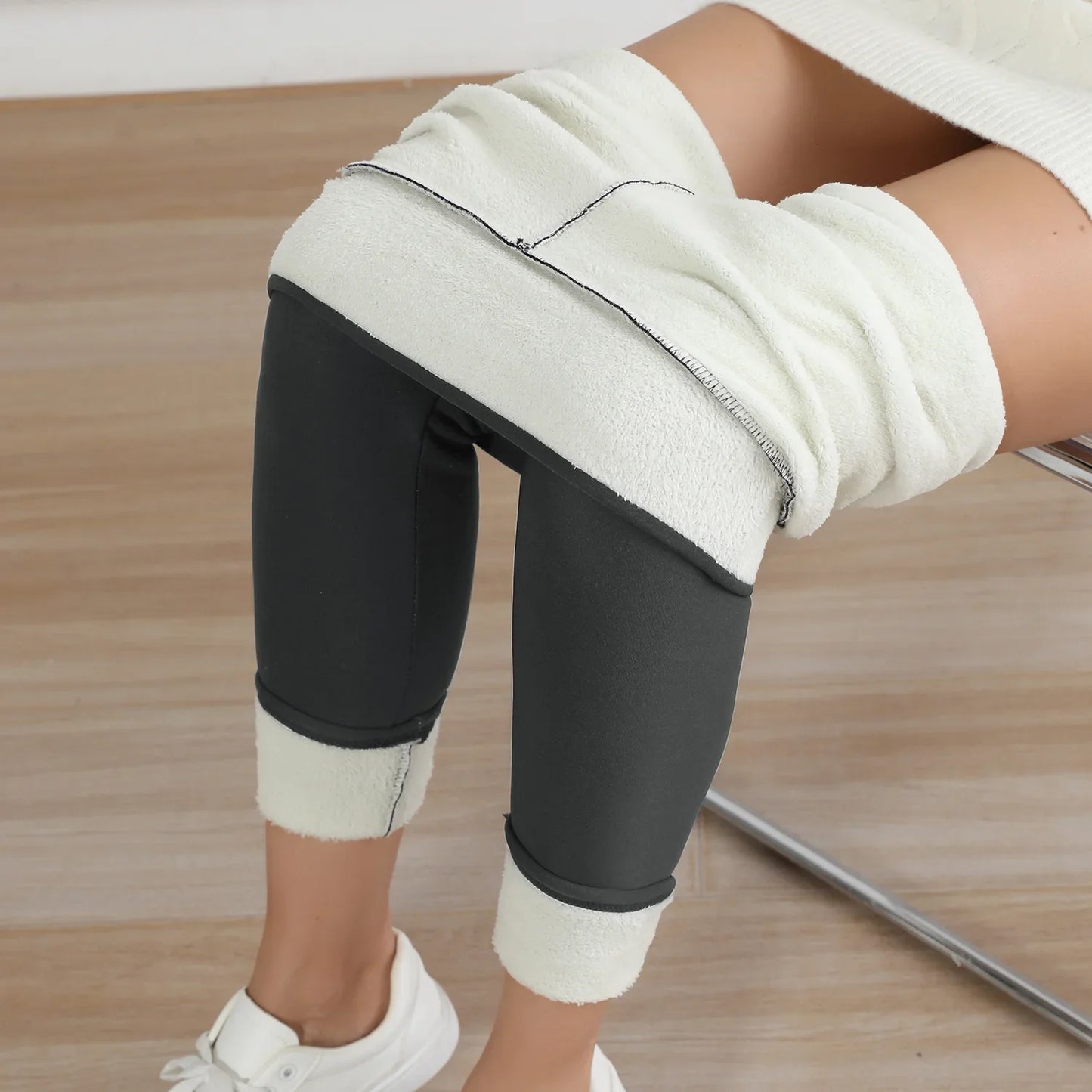 Fleece Lined Thermal Leggings for Women  High Waist Stretch Thick Winter Warm Pants for Casual & Daily Wear