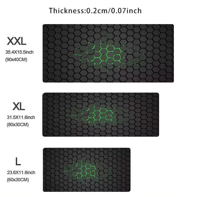 New XXL Hexagon Mousepad Computer MousePads Keyboard Pad Mouse Mat Esport Gamer Office Carpet Table Mat Desktop Rubber Mouse Pad