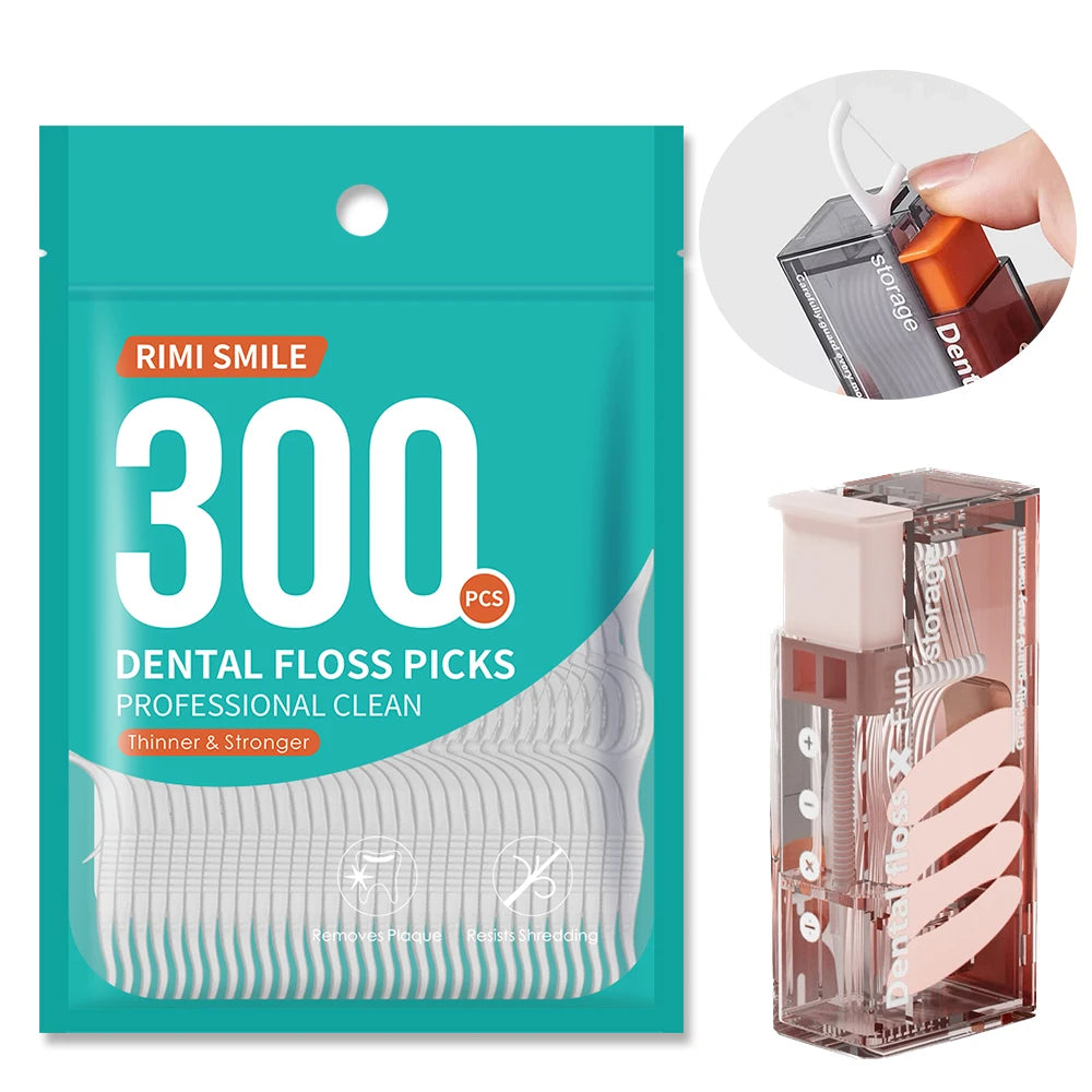 【 Fully Automatic Dental Floss Box 】 Affordable Bagged Dental Floss Stick - Safe for Travel - Keep It in Your Pocket When Going