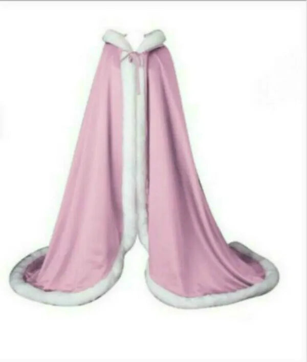 Winter Artificial Fur Cloak Wedding Party Hooded Bride Jacket/Shawl Wedding Accessories