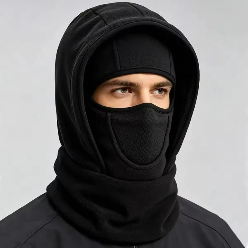 Winter Balaclava Face Mask, Windproof Thermal Hooded Scarf for Skiing Cycling Fishing, Cold Weather Sports Gear, Christmas Gift
