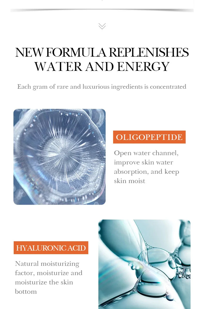 BIOAOUA Oligopeptide Face Freeze-dried Powder Set Sensitive Skin Moisturizing and Smoothing Hyaluronic Acid Essence