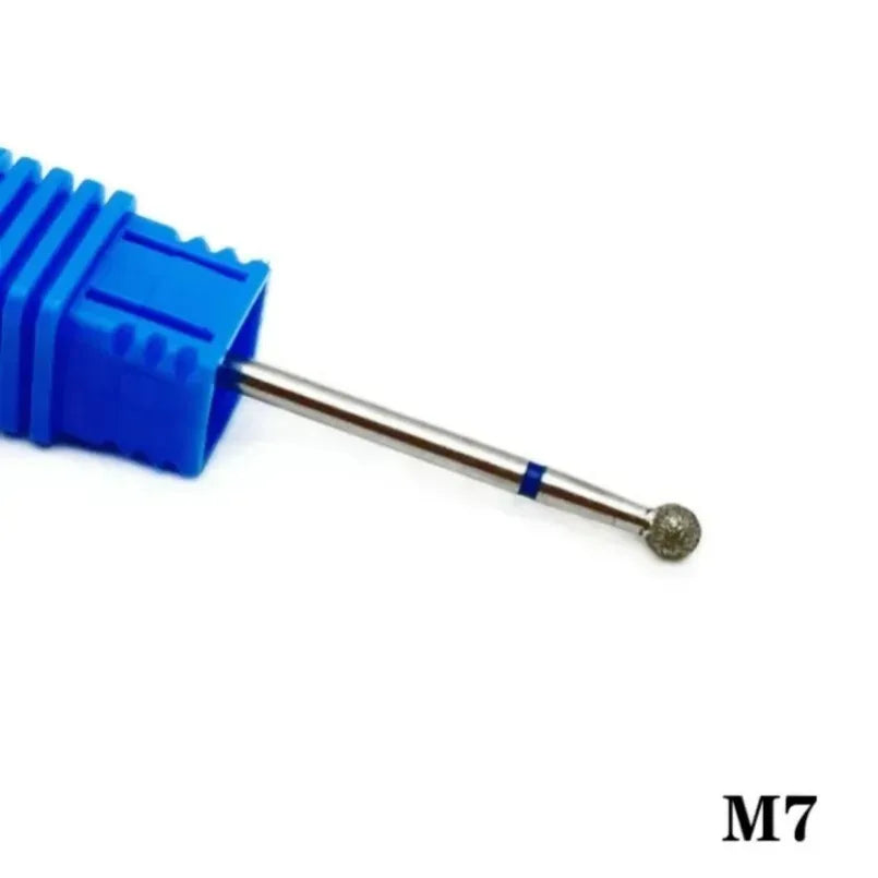 Flame Cone Cuticle Clean Nail Drill Bit 3/32'', Professional Safety Carbide Diamond Nail Bit Nail Cleaner for Cuticle Dead Skin