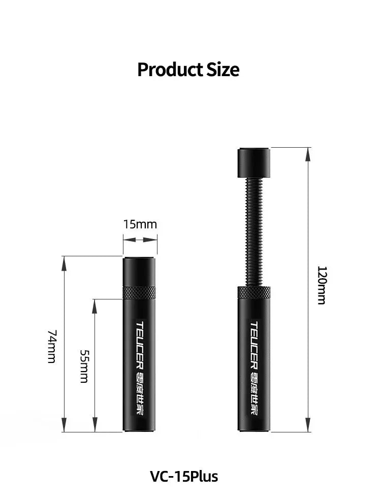 TEUCER Graphics Card GPU Holder Adjustable Telescopic Rotary Screw Magnetic Anti-Slip Support Vertical GPU Video Card Bracket