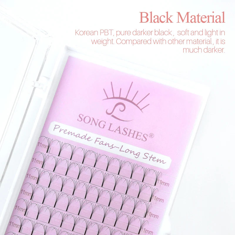 SONG LASHES Long Root Lashes Extensions Premade Volume Fans 2d/3d/4d/5d Faux Eye Lash Russian Volume Eyelash Extension