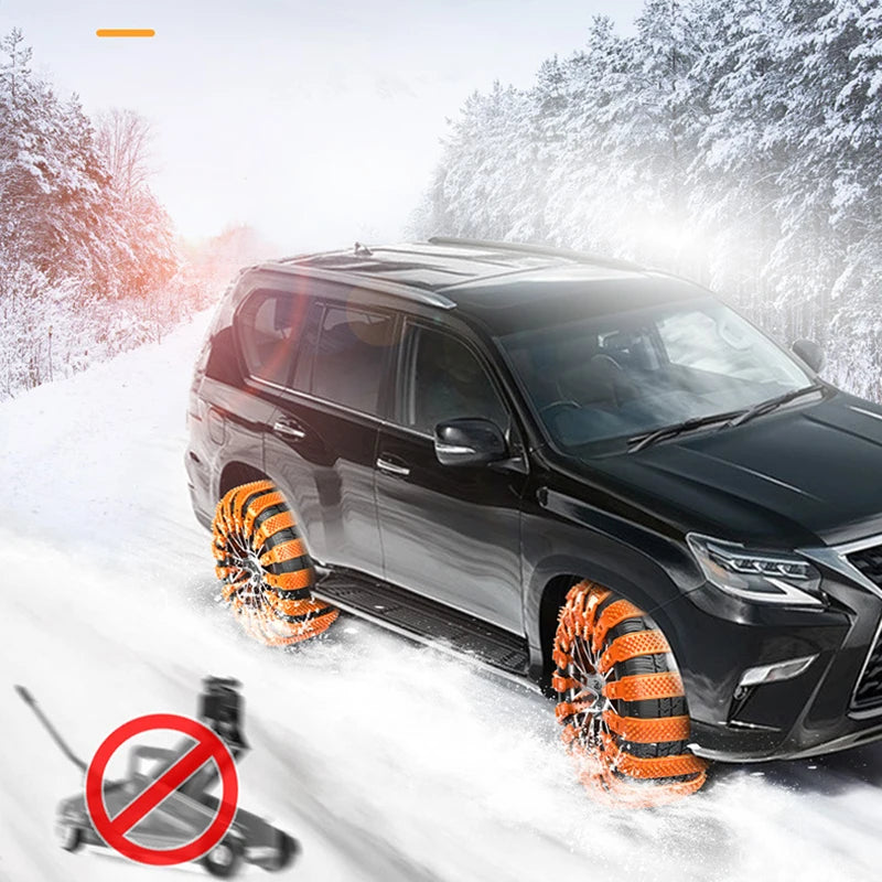 Winter Car Anti-skid Snow Chains General Car Tire Wheels Chains Outdoor Emergency Wheel Snow Chains Truck Auto Tires Accessories