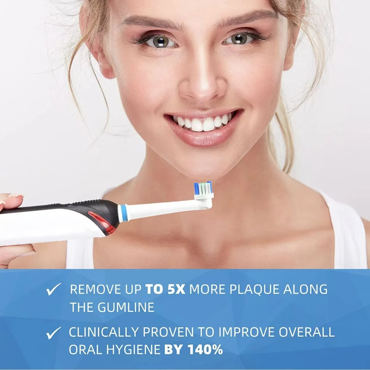4/8/16 Pcs Electric Toothbrush Replacement Head Soft Dupont Bristle Tooth Brush Heads For Oral B Toothbrush Nozzles SB-17A