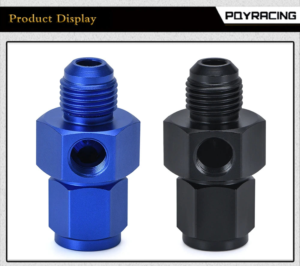 PQY - New AN-6 (AN6) Male to Female 1/8" NPT Gauge / Sensor Side Port Adapter  PQY-SL9192-06