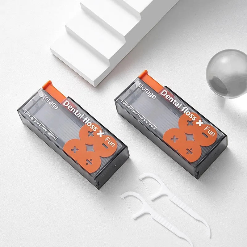 【 Fully Automatic Dental Floss Box 】 Affordable Bagged Dental Floss Stick - Safe for Travel - Keep It in Your Pocket When Going