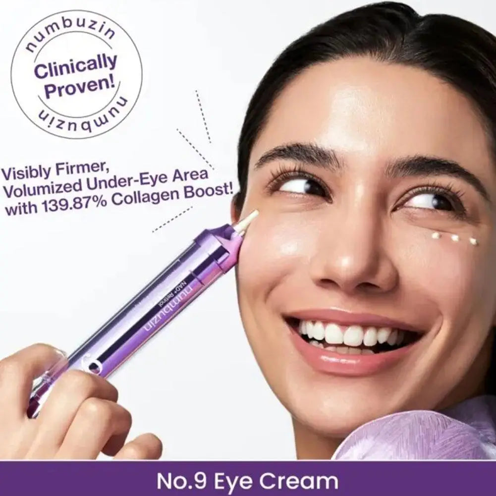 Numbuzin NO.9 Retinol Lift & Firm Cream Korean Original Skin Care Purple Needle Tube Eye Cream No.9 NAD+ BIO Lifting-sil Essence