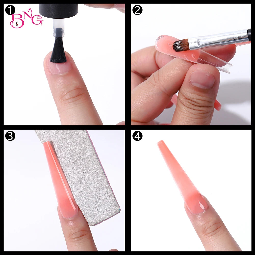 BNG Top Forms for Nails Dual Forms Nails Forms for Extension Full Cover Quick Building Gel Mold Tips Poly Nail Gel Mold