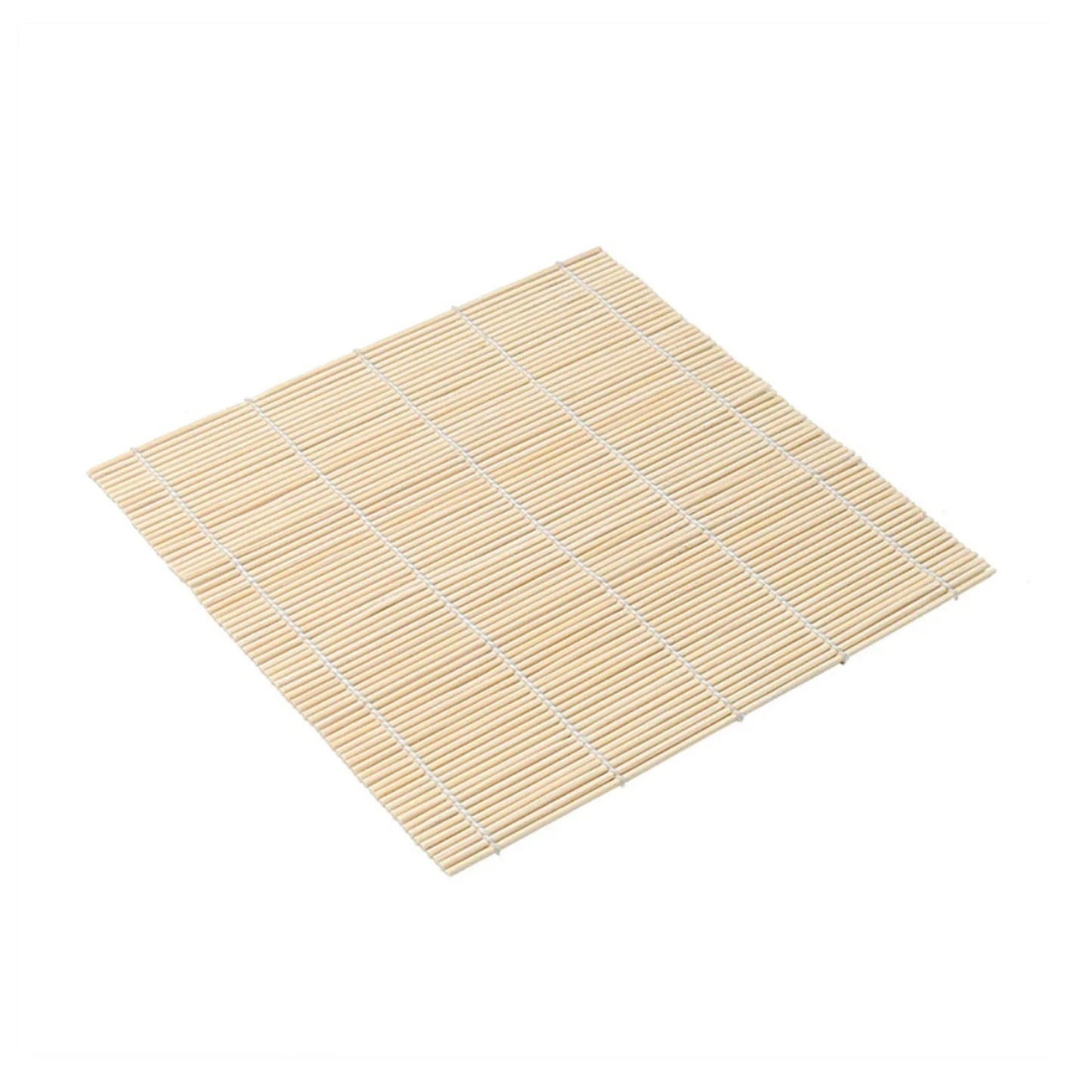 Exquisite Bamboo Sushi Mat with White Finish Seaweed Rice Roll Curling Non Stick Japanese Style Kitchen Essential  Sushi Making