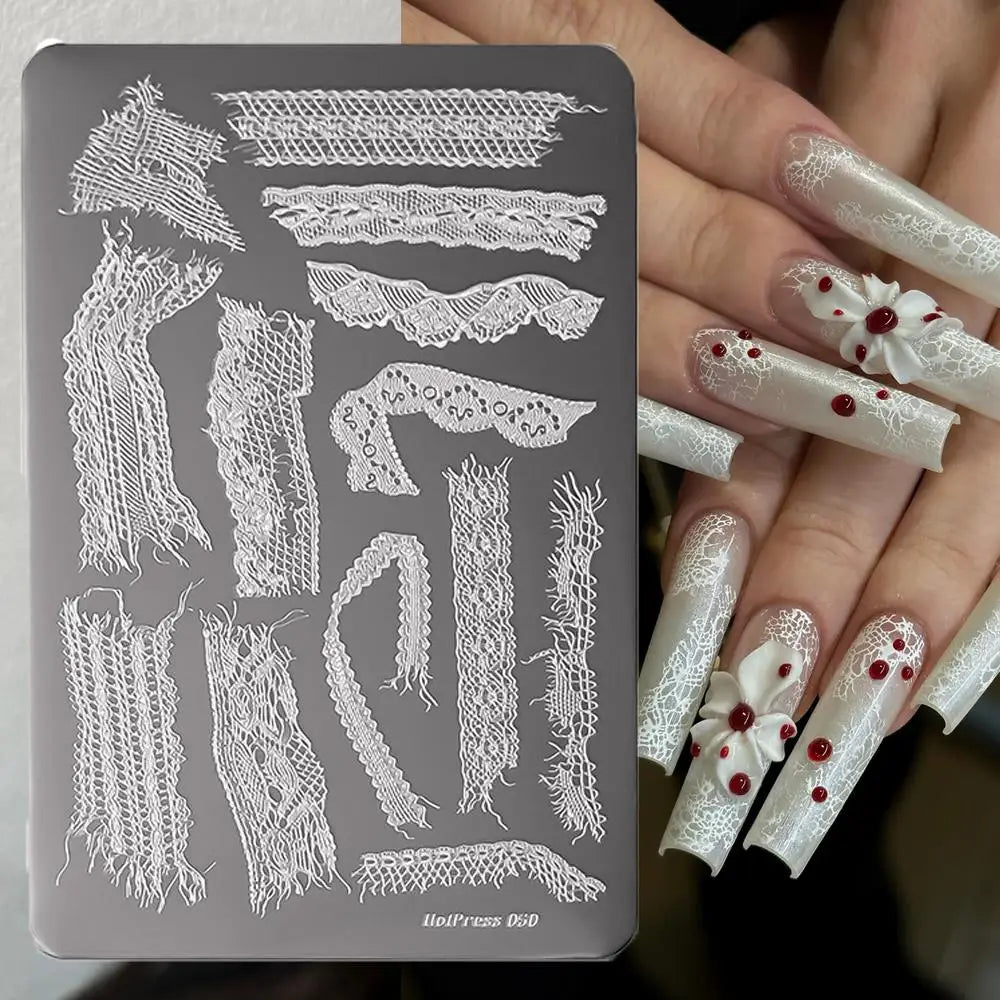 1Pcs Sexy Leopard Print Nail Stamping Plate Animal Skin Texture Nails Template 14.5x9.5cm Stainless Steel Manicure Print Stencil