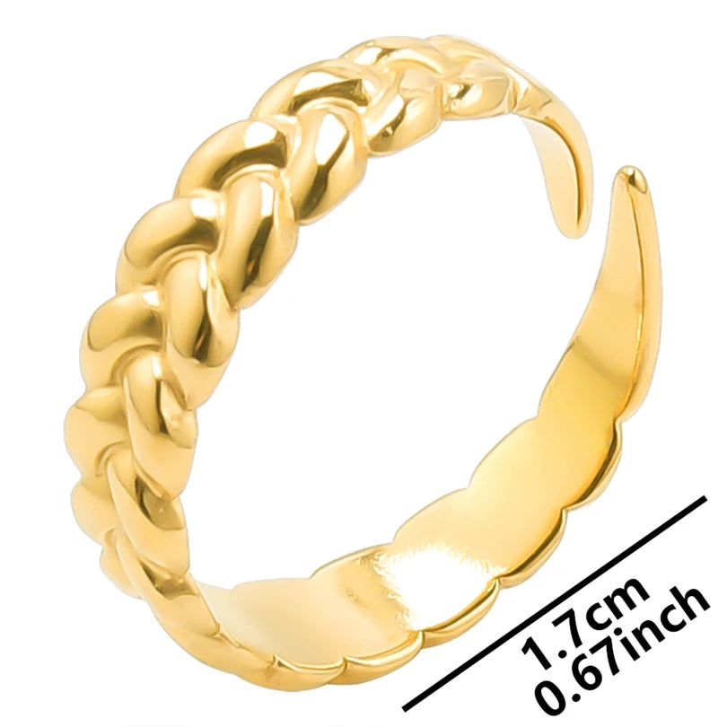 6pcs/lot Wholesale Various Chunky Rings Real Gold Plated Love Abstract DIY Shell Star Sun Bat Shaped Rings Women Jewelry Gifts