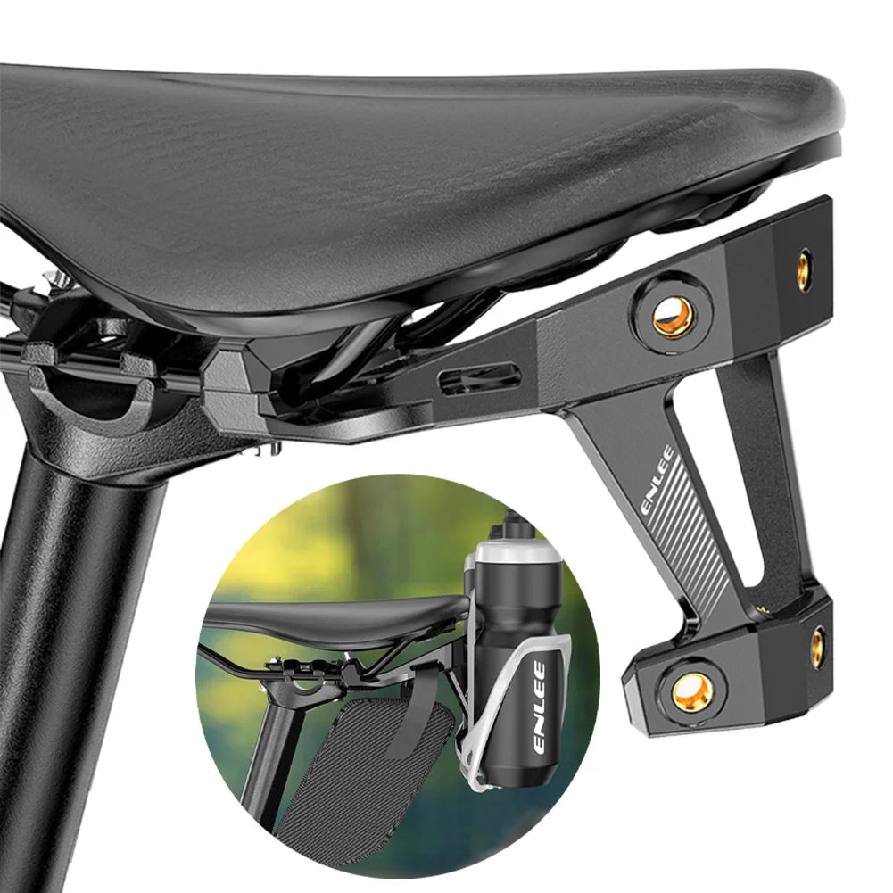 Bicycle Water Bottle Holder Adapter Lightweight Bike Saddle Bottle Cage Extension Bracket Cycling Rear Seat Kettle Mount Stand