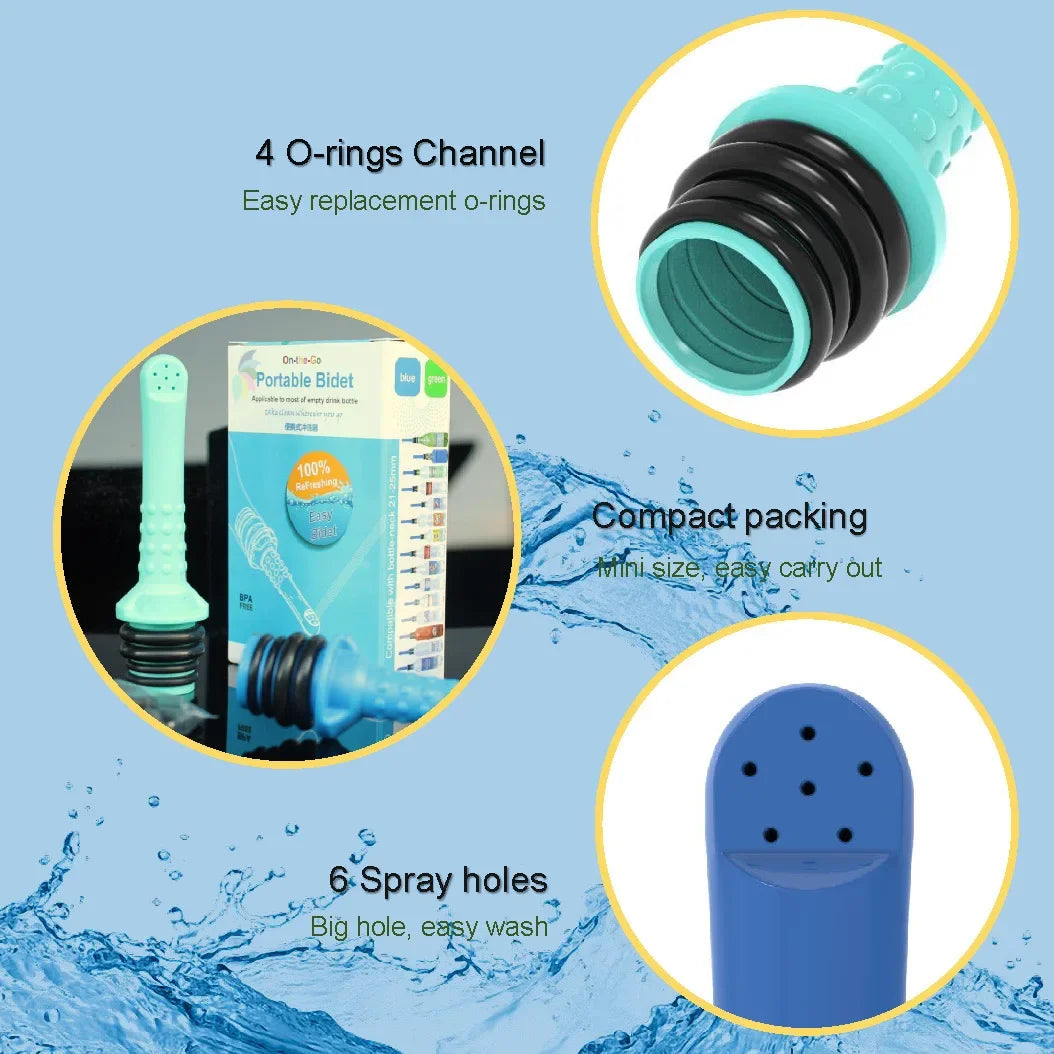 2/3pcs Portable Bidet for Toilet or Travel, Compatible with Every Bottle, Ecological, Mini, Elderly, Sprayer, Bio, Personal