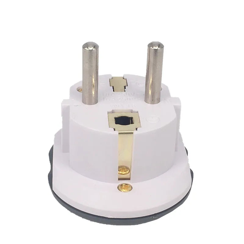 Korea EU Plug Adapter 16A 250V Travel Adapter Converter 2 Round Socket High Quality Universal AU US UK CN To EU KR Wall Socket