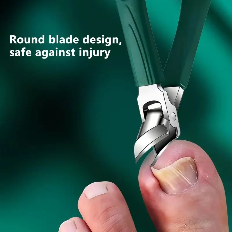Thick Nail Design Stainless Steel Nail Clipper, Suitable for Adults and Seniors with Thick Hard Nails - Unisex
