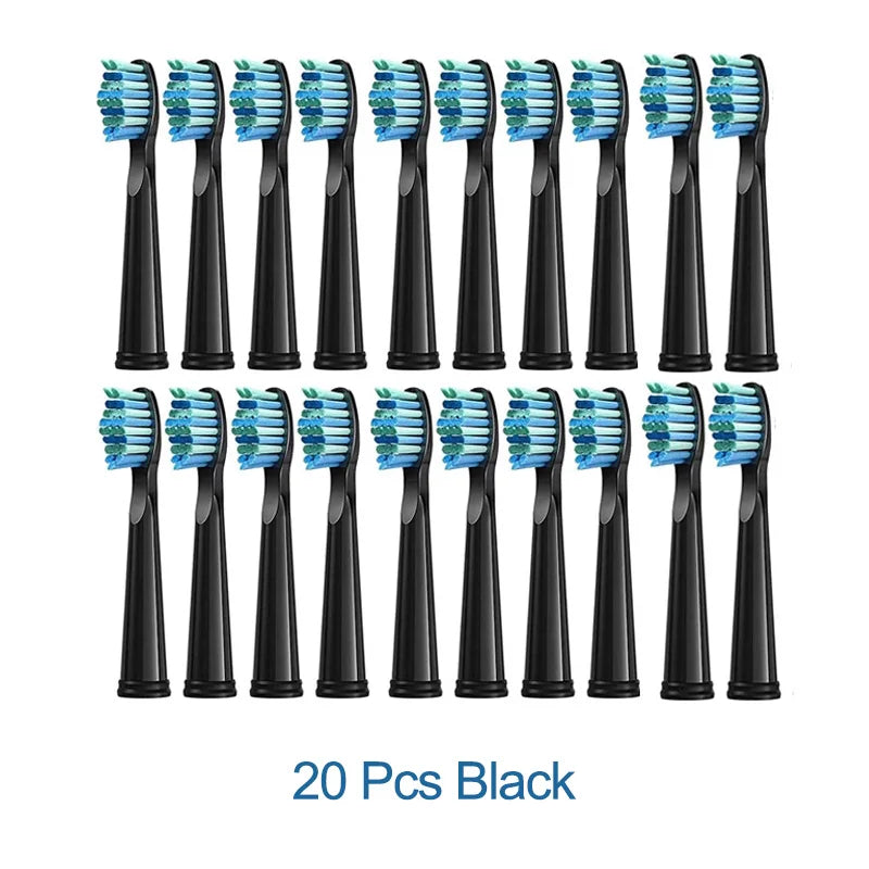 20 Pcs Replaceable Brush Heads Dupont Bristle Brush Refill for Seago/Fairywill Electric Toothbrush FW/SG 507/508/515/551/917/959