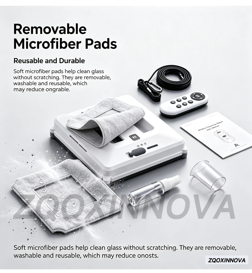 55 Newton UPS Vacuum Cleaner Electric Glass Washer with Smart Home Appliance Smart Floor Mops Electric Window Cleaning Robot