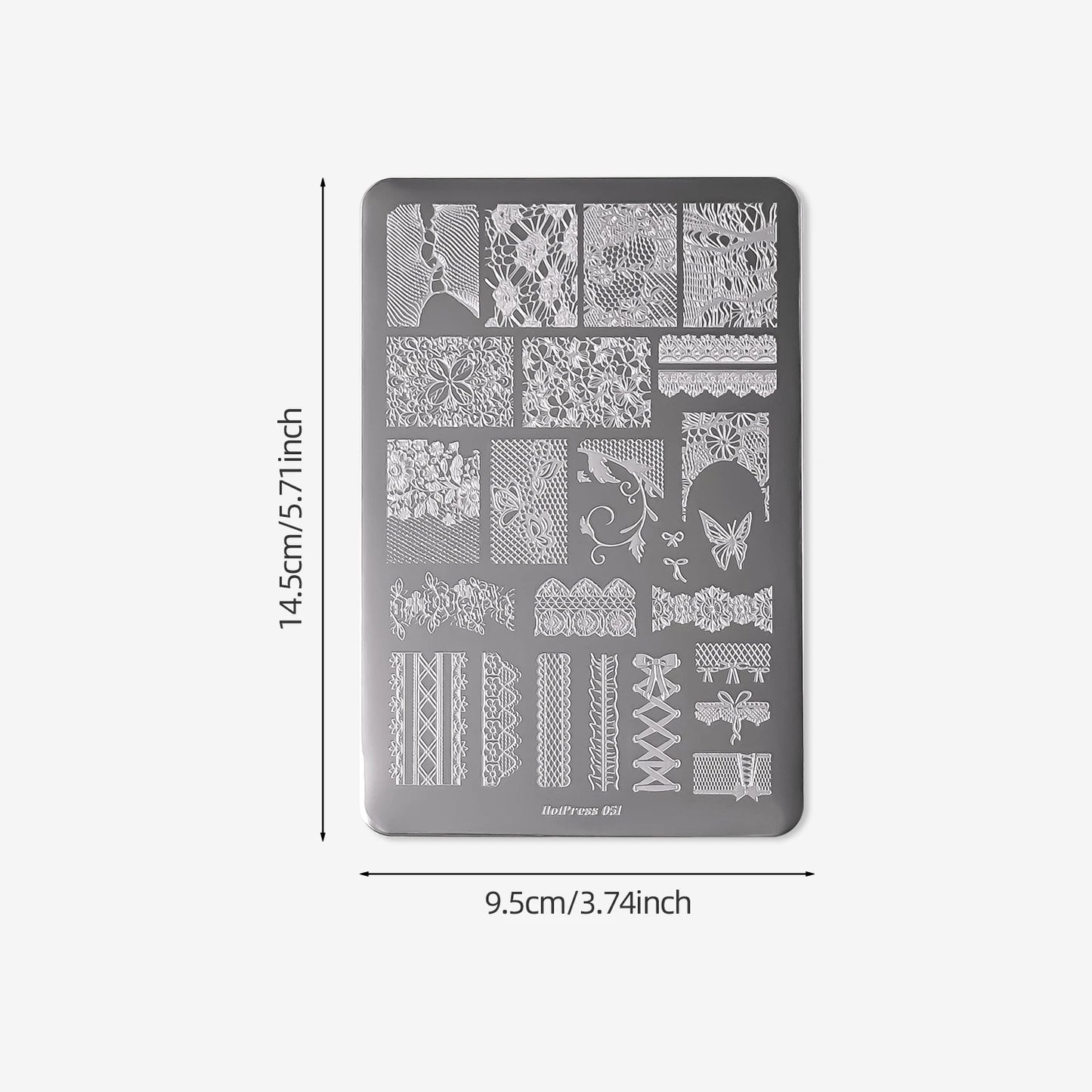 1Pcs Sexy Leopard Print Nail Stamping Plate Animal Skin Texture Nails Template 14.5x9.5cm Stainless Steel Manicure Print Stencil