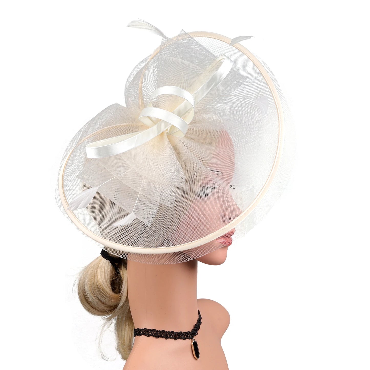 Wedding Accessories Formal Dresses Mesh Fascinator Hats Headwear Kentucky Derby Headpiece for Ladies Hair Accessories Ｗomen