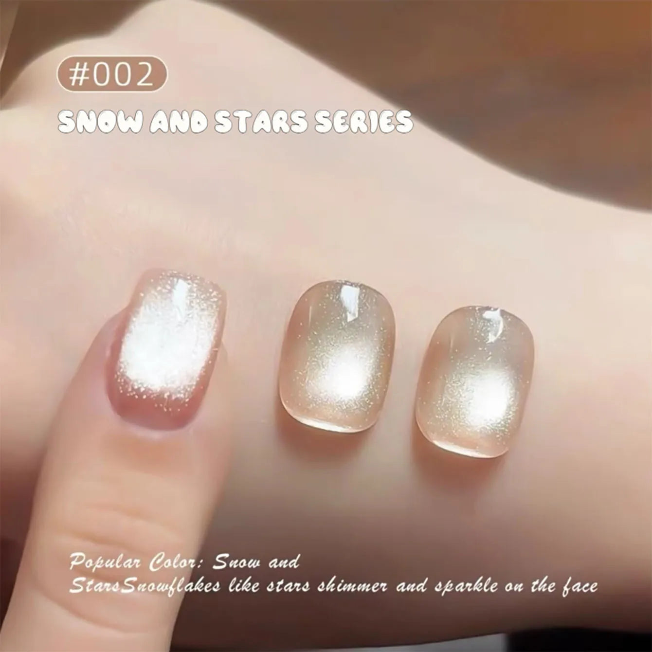 MIANEL 2026 10ML Lover Cat Eye Nail Gel Nude Pink with Sparkling Golden Light Glass Bead for Flattering Cat Eye Manicure