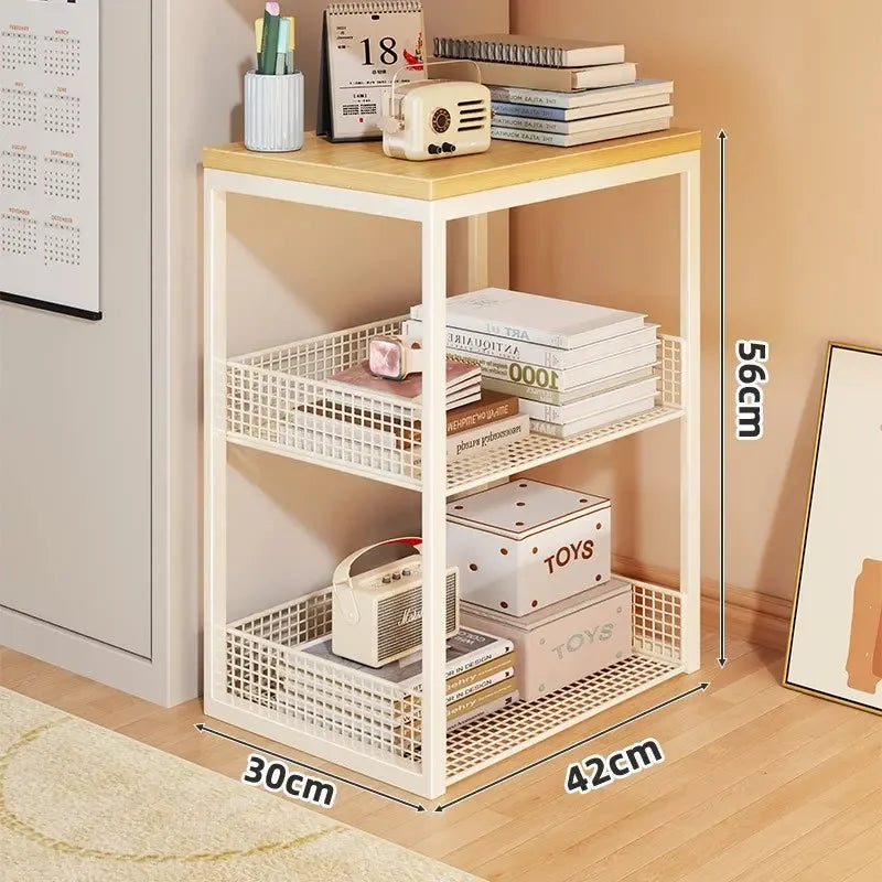 Movable Bedroom Bedside Cabinet Multifunctional Storage Rack Storage Nightstand Bedside Table Tiny Table