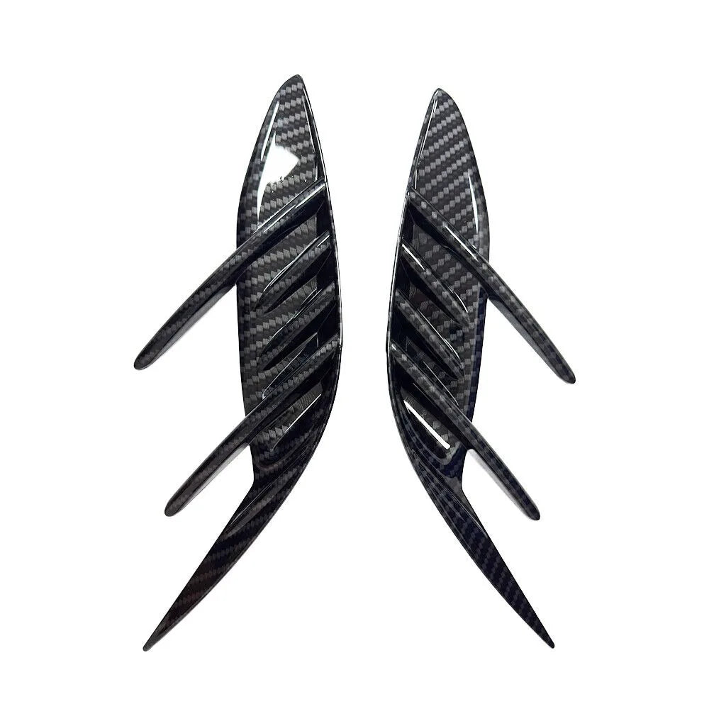 2PCS For KIA Stinger 2018-2023 Car Front Rear Bumper Spoiler Fender Side Vent Cover Canard Splitter Trim Auto Accessories