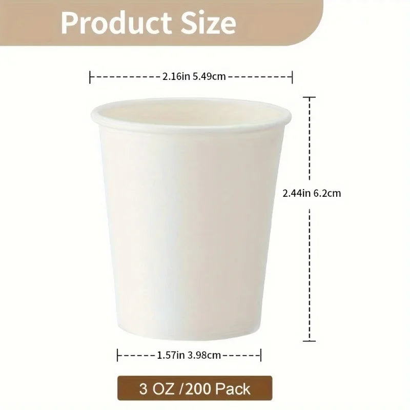 50/100/200PCS Disposable Tasting Cup One Mouthful Cup Supermarket Office  Hotel Party Snacks Coffee Drinks Candies Mouthwash