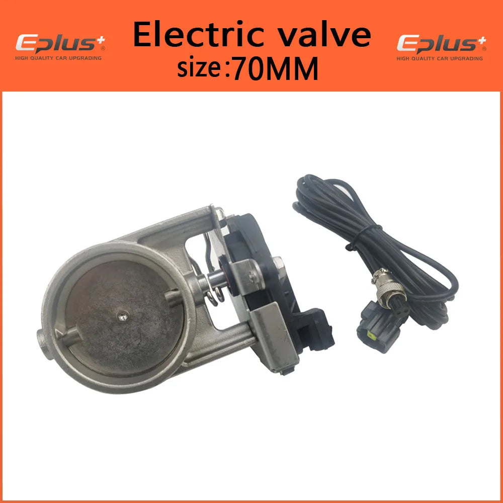 EPLUS Car Exhaust Pipe Valve Electric Kit Universal Multi-angle Mode 51 63 76MM Controller Device Remote Kit