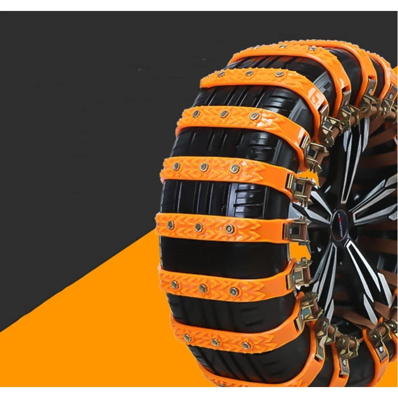 Winter Car Anti-skid Snow Chains General Car Tire Wheels Chains Outdoor Emergency Wheel Snow Chains Truck Auto Tires Accessories